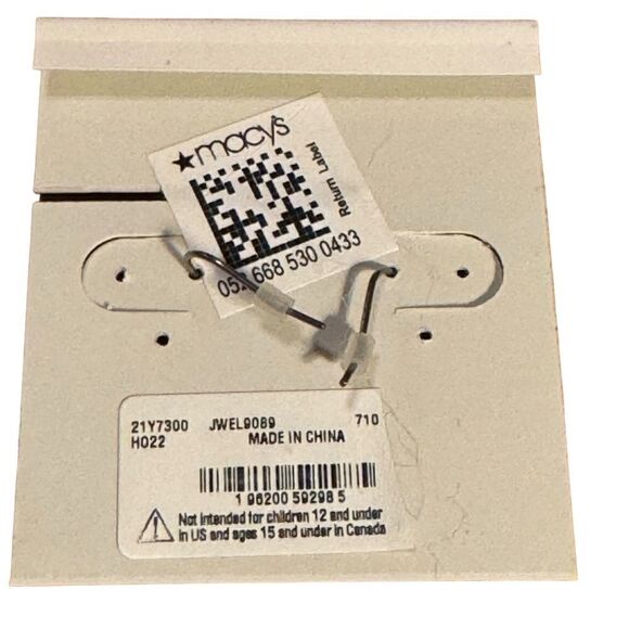 NWT Lucky Brand Pave Heart Drop Earring - Picture 3 of 4